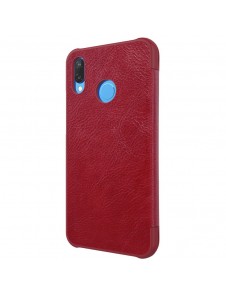 Nillkin Qin S-View Cover Vikbart Fodral Till Huawei P20 Lite - Röd