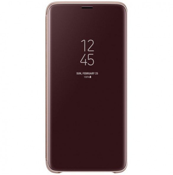 Samsung EF-ZG965CFE Clear View Cover Skal till Samsung Galaxy S9 Plus - Guld