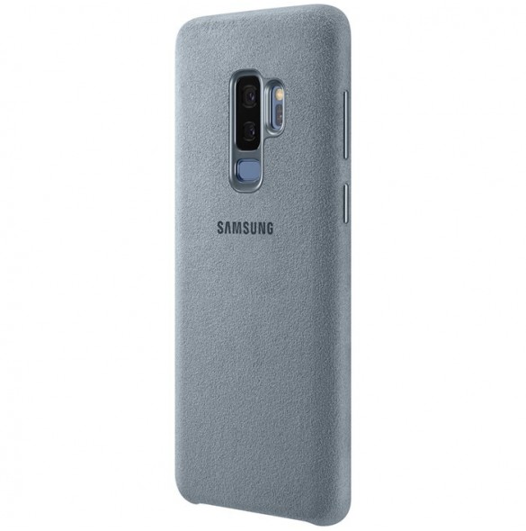 Samsung EF-XG965AMEGWW Alcantara Cover Skal Till Samsung Galaxy S9 Plus - Mint