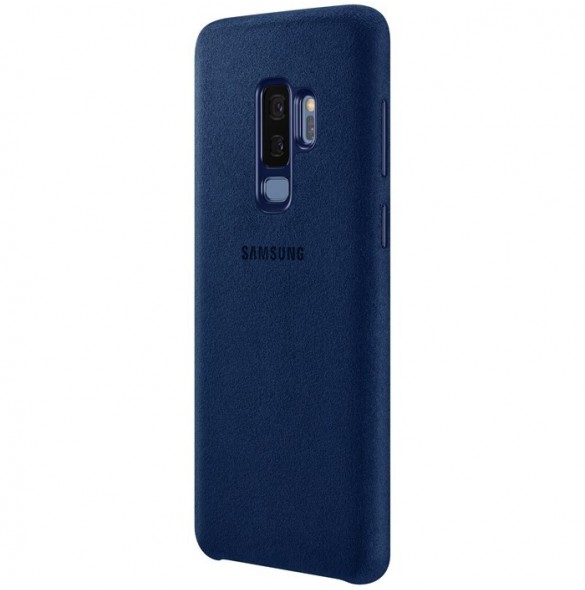 Samsung EF-XG965ALEGWW Alcantara Cover Skal Till Samsung Galaxy S9 Plus - Blå