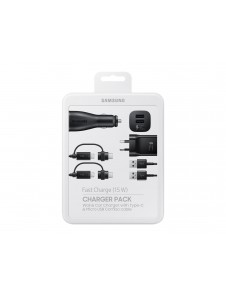 Samsung Charger Pack EP-U3100WBEGWW Strömadapterkit 2x USB-kablar - Svart