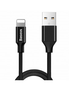 Baseus Yiven USB / Lightning-kabel med materialfläta 1,2M (CALYW-01) - Svart
