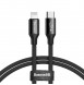 Långt laddande USB-C / blixtkabel.