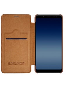 Nillkin Qin Book Case för Samsung Galaxy A8 2018 - Brun