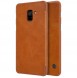Nillkin Qin Book Case för Samsung Galaxy A8 2018 - Brun
