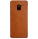 Nillkin Qin Book Case för Samsung Galaxy A8 2018 - Brun