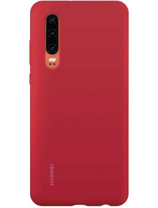 Huawei 51992848 Skyddsväska PU Skal till Huawei P30 - Röd