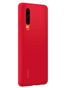 Huawei 51992848 Skyddsväska PU Skal till Huawei P30 - Röd