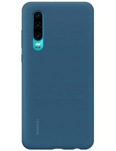 Huawei 51992850 Skyddsväska PU Skal till Huawei P30 - Denim Blå