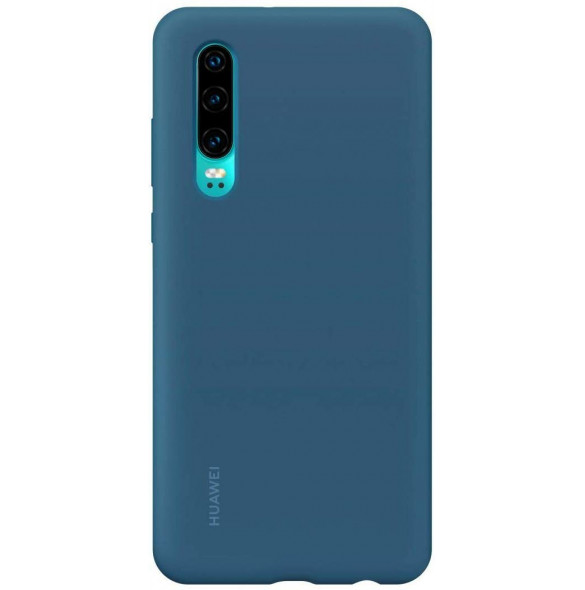 Huawei 51992850 Skyddsväska PU Skal till Huawei P30 - Denim Blå