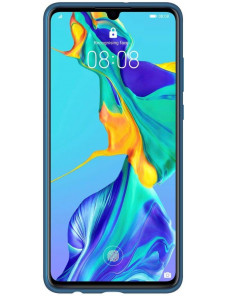 Huawei 51992850 Skyddsväska PU Skal till Huawei P30 - Denim Blå