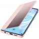 Huawei 51992862 Smart View Flip Cover Bookcase Typfall med Smart Window för Huawei P30 - Rosa