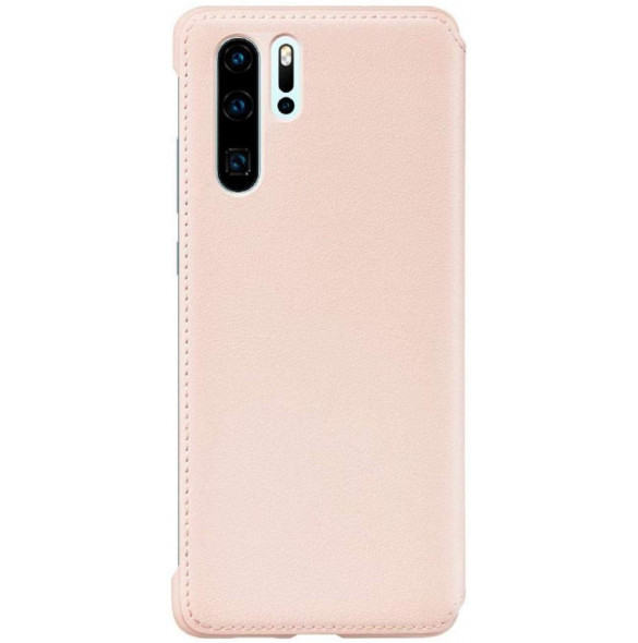 Huawei 51992868 Wallet Cover Bookcase med kortplats för Huawei P30 Pro - Rosa