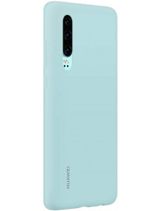 Huawei 51992958 Skyddsväska PU Skal till Huawei P30 - Ljusblå