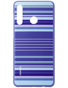 Huawei 51993075 Skyddsväska TPU Skal till Huawei P30 Lite - Blå Lines