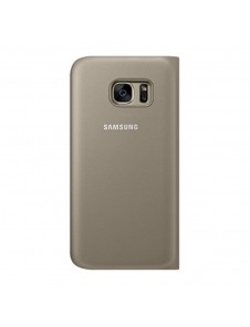 Samsung EF-CG930PFE S-View Case Vikbart Fodral Till Samsung Galaxy S7 - Guld
