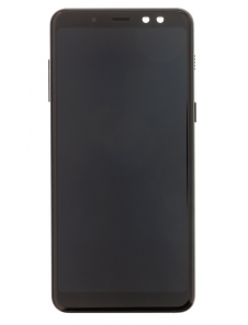 LCD-skärm + Touch Unit Samsung  Galaxy A8  A530 2018 - Svart (ny byteenhet)