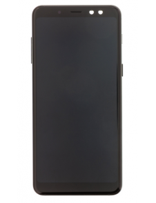 LCD-skärm + Touch Unit Samsung  Galaxy A8  A530 2018 - Svart (ny byteenhet)
