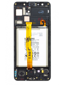 LCD-skärm + Touch Samsung Galaxy A7 A750 2018 - Svart (ny byteenhet)