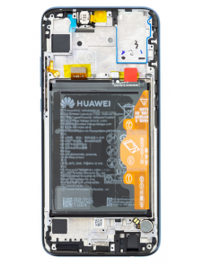LCD-skärm + beröringsenhet + framsida Huawei Honor 10 Lite - Svart (Service Pack)