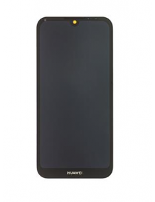 LCD Display + Touch Unit + Fram Skal Huawei Y5 2019 - Svart (Service Pack)