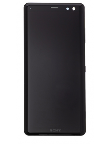LCD-display + Touch Unit + Framsida SonyXperia XZ3  H9436 - Svart (Service Pack)