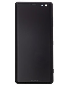 LCD-display + Touch Unit + Framsida SonyXperia XZ3  H9436 - Svart (Service Pack)