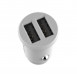 Baseus Grain Billaddare Mini Universal Smart Billaddare 2x USB 3.1A - Vit (CCALL-ML02)
