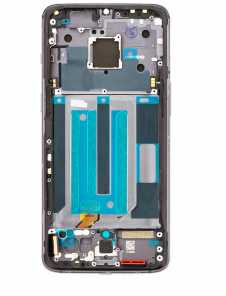 LCD-skärm + pekdon + främre lucka för OnePlus 7