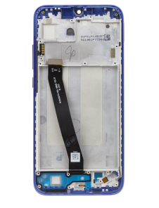 LCD-skärm + beröringsenhet + framsida för Xiaomi Redmi 7 - Blå