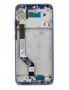 LCD-skärm + beröringsenhet + framsida för Xiaomi Redmi Note 7 - Blå