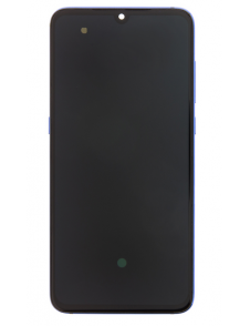 LCD-display + Touch Unit + Framsida för Xiaomi Mi 9 - Blå
