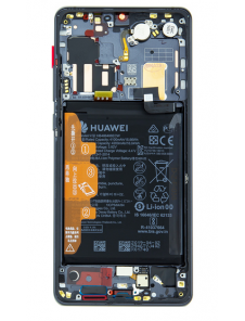 LCD-display + Touch Unit + Framsida Huawei P30 Pro - Svart (Service Pack)
