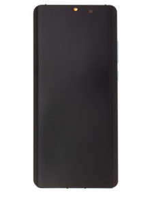 LCD-skärm + peksenhet + framsida Huawei P30 Pro - Aurora blå (Service Pack)