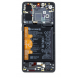 LCD-skärm + beröringsenhet + framsida Huawei P30 - Svart (Service Pack)