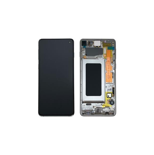 LCD-display + Touch Unit Samsung Galaxy S10 G973 - Blå (Service Pack)