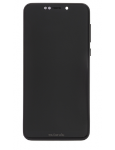 LCD-display + Touch Unit + Framsida Motorola One - Svart