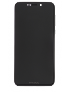 LCD-display + Touch Unit + Framsida Motorola One - Svart