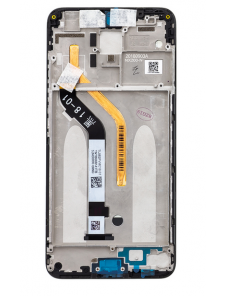 LCD-display + Touch Unit + Framsida för Xiaomi Pocophone F1 - Svart (Service Pack)