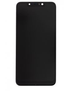 LCD-display + Touch Unit + Framsida för Xiaomi Pocophone F1 - Svart (Service Pack)