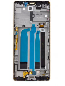 LCD-skärm + beröringsenhet + framsida Sony Xperia L3 I4312 - Svartguld (Service Pack)