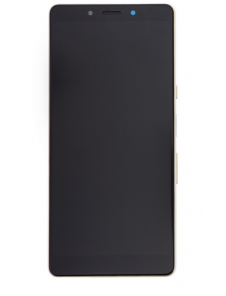 LCD-skärm + beröringsenhet + framsida Sony Xperia L3 I4312 - Svartguld (Service Pack)