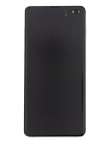 LCD-display + Touch Unit Samsung Galaxy S10 Plus G975 - Vit (Service Pack)