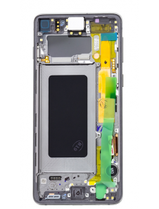 LCD-skärm + Touch Unit Samsung Galaxy S10 G973 - Svart (Service Pack)