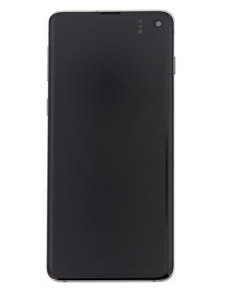 LCD-skärm + Touch Unit Samsung Galaxy S10 G973 - Svart (Service Pack)