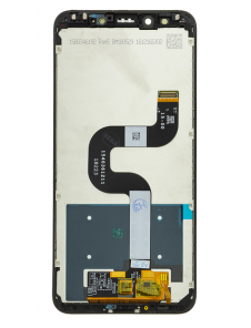 LCD-display + Touch Unit + Framsida för Xiaomi Mi A2 - Svart
