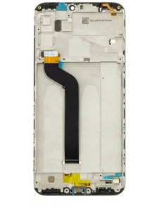 LCD-display + Touch Unit + Framsida för Xiaomi Mi A2 Lite - Svart