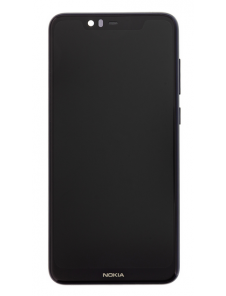 Touch Unit + LCD-display + Framsida Nokia 5,1 Plus - Blå (Service Pack)