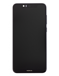 Touch Unit + LCD-display + Framsida Nokia 5,1 Plus - Blå (Service Pack)