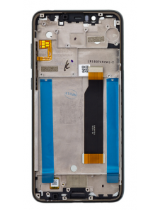 Touch Unit + LCD-display + Front Cover Nokia 5.1 Plus - Svart (Service Pack)